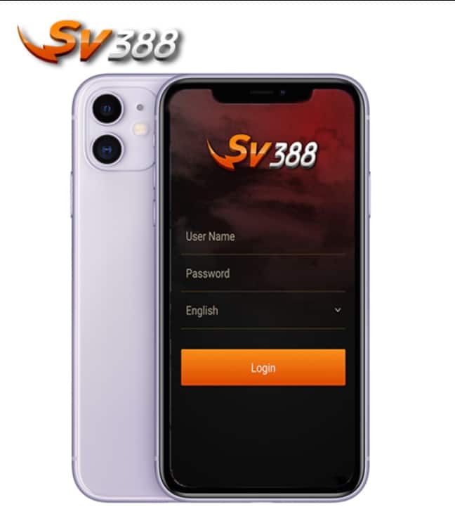 Giao diện app SV388 trên điện thoại